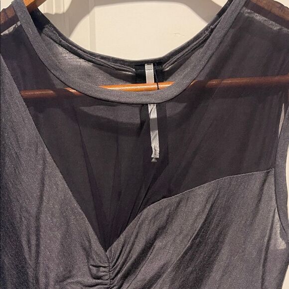 Chic Asymmetrical Gray Dress - Picture 2 of 8